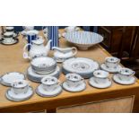 Royal Doulton 'Old Colony' Part Dinner/Tea Set, comprising six cups, six saucers, six 6.5'' side