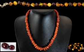 Collection of Amber Style Jewellery, comprising loose cherry beads,