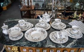 Royal Albert 'Brigadoon' Set comprising 6 x 8" diameter plates, 6 x 7" diameter plates,