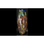 Large Murano Style Glass Vase. Height 19.5''.