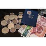 A Collection Of Coins And Notes - Some Cased,