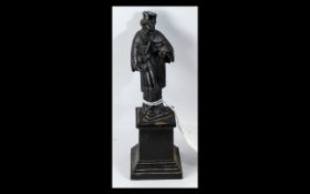 Antique Grand Tour Bronze Figure raised on a plinth, measures 5.5" tall.