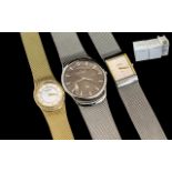 A Collection of Three Skagen Wristwatches, comprising of a gents and two ladies.