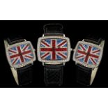 Butler & Wilson Union Jack Watch. Sparkle brightly with this bold timepiece from Butler & Wilson.