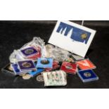 A Quantity of Modern Commemorative Crowns approximately 50 plus and some odd mint coins.
