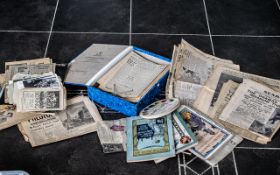 A Collection of Boxing Related Ephemera, to include signed Boxing Photographs,