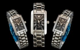 Emporio Armani Gents Designer Wrist Watch, stainless steel,