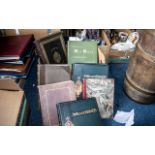 Collection of Antique Books, seven in total, comprising: 'Views of the Old Halls,