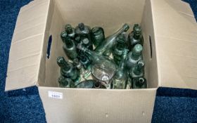 Collection of Glass Advertising Bottles & Jars, 25 in total, including R White, J W Lees,