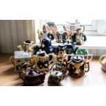 A Collection of Novelty Teapots One 'Rovers Return' teapot,a Police Man teapot, a Dr Who teapot,