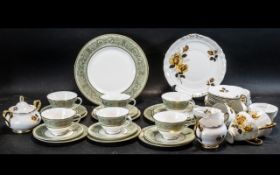 Royal Doulton 'English Renaissance' Porcelain, comprising six cup, six saucers, six side plates,