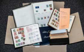 Stamp Interest - Stanley Gibbons Stamp Album, partially filled to include Penny Reds, Edwards,