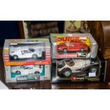 Collection of Four Boxed Die Cast Models, including Burago Mercedes Benz 5SK 1928,