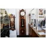 A Walnut Cased Regency Regulator Long Cased Clock, silver dial, marked Bootle & Liverpool,