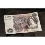 Bank of England Bank Note £10, signed J Page, No. B49 712523.