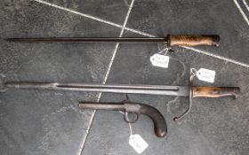 Two Bayonets, comprising a German Mauser plus one other,