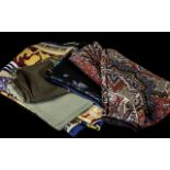 Collection of Five Liberty Silk Scarves, comprising a Queen's Golden Jubilee 1952-2002 scarf,