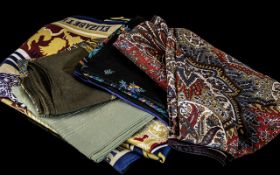 Collection of Five Liberty Silk Scarves, comprising a Queen's Golden Jubilee 1952-2002 scarf,