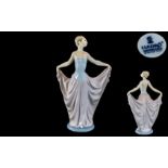 Lladro Hand Painted Porcelain Figure ' Dancer ' Model No 5050. Issued 1979 - Retired. Height 11.5