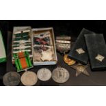 Small Collection of Medals to include a WWII medal and box, Red Cross medals 1950's,