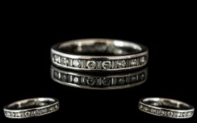 A Platinum Diamond Set Eternity Ring,