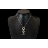 Unusual Silver Statement Necklace. Conte