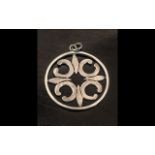 Large Scottish Celtic Silver Pendant, Sc