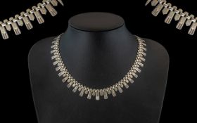 Vintage Sterling Silver Cleopatra Fringe