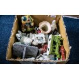 Box of Assorted Pottery & Porcelain, com