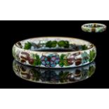 Antique Chinese Enamel and Gold Bangle.