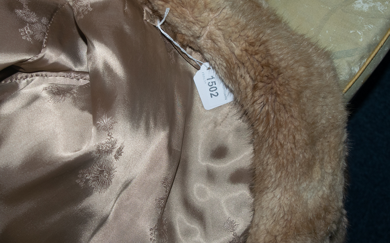 Ladies Musquash Flank Coat, golden colou - Image 2 of 2