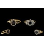 Two 9ct Gold CZ Dress Rings both fully h