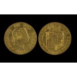 George III 22ct Gold Shield Back Half So