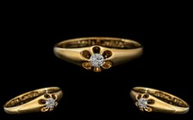 Antique 18ct Diamond Set Ring, set with