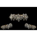 18ct White Gold - Attractive Triple Diam