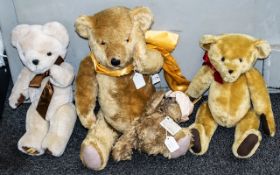 Collection of Four Teddy Bears, includin