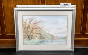 Two Eric Wheelhouse Watercolours, framed