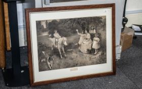 Large Victorian Etching after Arthur J E