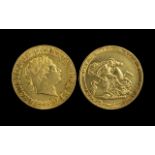 George III 22ct Gold Full Sovereign - Da