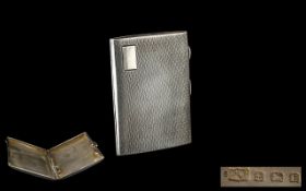 Solid Silver Cigarette Case. c.1941. By