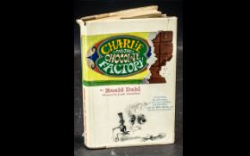 Charlie & The Chocolate Factory Hardback Book with Cover. First edition, by Roald Dahl.