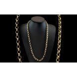 Antique Period Superb Ornate Belcher Chain of Large Proportions / Heavy with Ornate Outer Links.