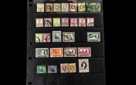 Stamp Interest - Commonwealth Stamps King Edward to 1930's, used collection on hagner,