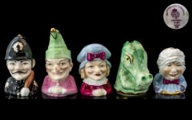 Royal Worcester Limited Edition Connoisseur Collection Punch & Judy Series Candle Snuffers,