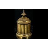 Trench Art Style Tobacco Jar, measures 7.5" high.