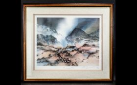Gillian McDonald Limited Edition Numbered Print 'Mountain Mist', signed; 23 inches (57.5cms) x 20
