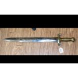 A French Short Sword foundry marks to blade. Display purposes only, length 25 inches.