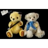 Two Steiff Teddy Bears 'Sooty' and 'George'. Comes with certificates for Sooty only.