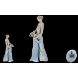 Lladro - Large Hand Painted Porcelain Figure ' Someone to Look up To ' Model No 6771.
