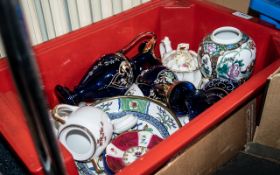 Collection of Mixed China and Glass, including Paragon 'Chatelaine' teapot, milk jug, sugar bowl and